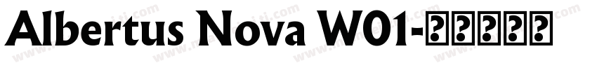 Albertus Nova W01字体转换